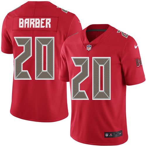 Men Tampa Bay Buccaneers 20 Ronde Barber Nike Red Color Rush Limited NFL Jersey